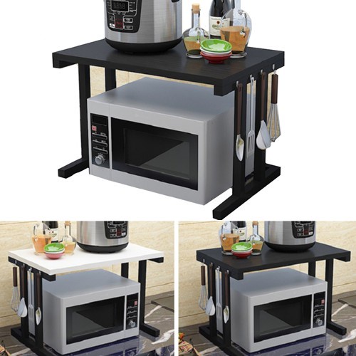 Wooden JB001 Electric Rice Cooker Microwave Oven Rack Kitchen Shelf ...