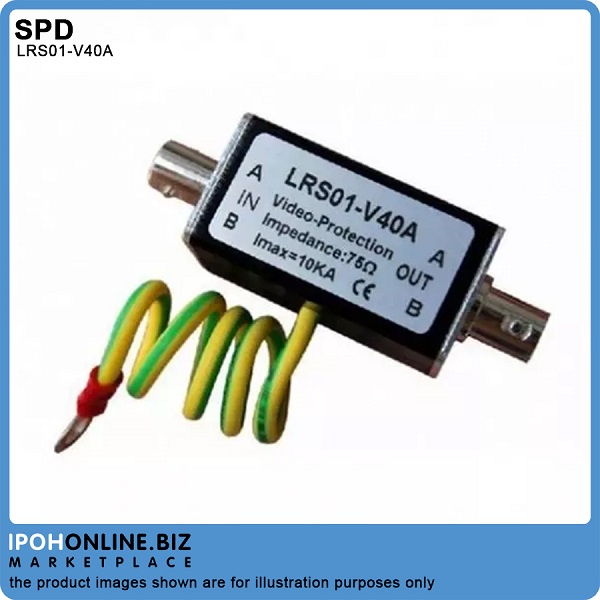 LRS01-V40A CCTV Camera BNC Video Surge Protector or Lightning Arrester ...