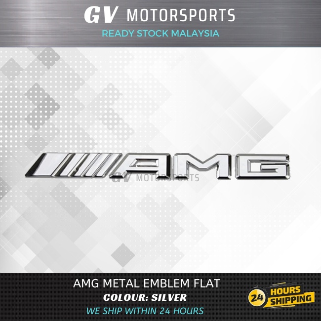 READY STOCK Mercedes-Benz AMG Logo Car Rear Trunk Body Decal Emblem ...