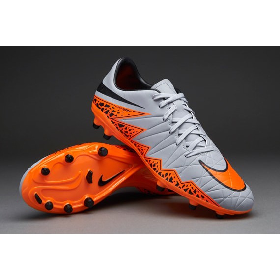 Nike Size US 8 US 9 ready stock Football Boots Hypervenom Orange Grey