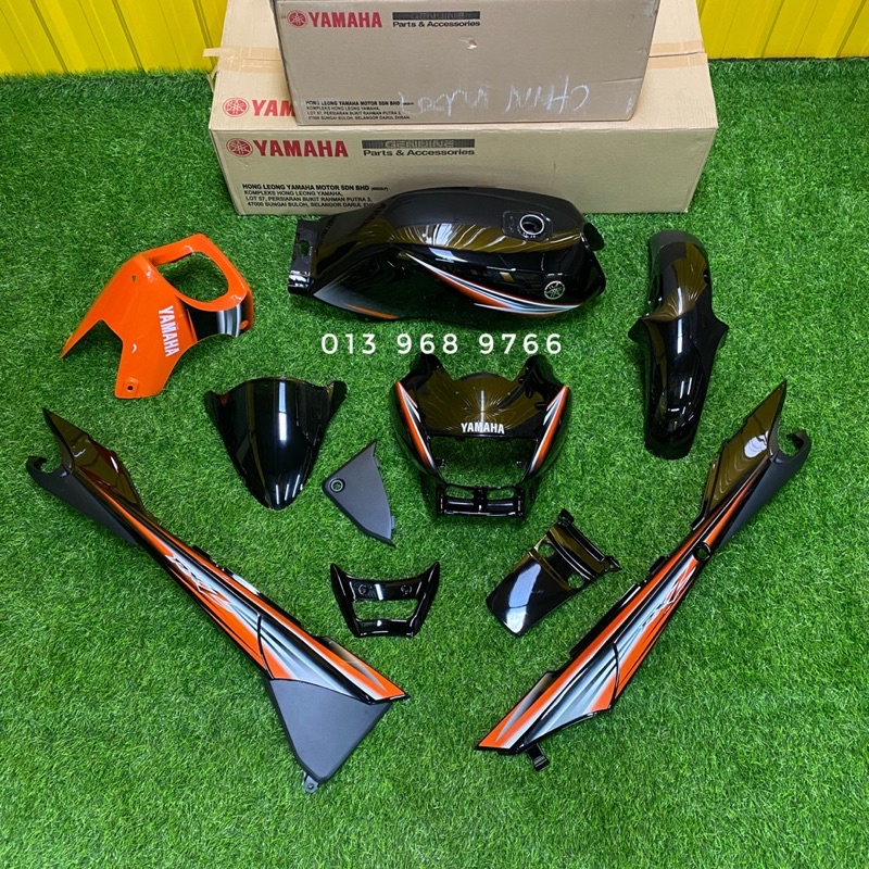 Coverset RXZ Catalyzer Hitam Oren & Hitam Skala 💯 Original HLY | Shopee ...