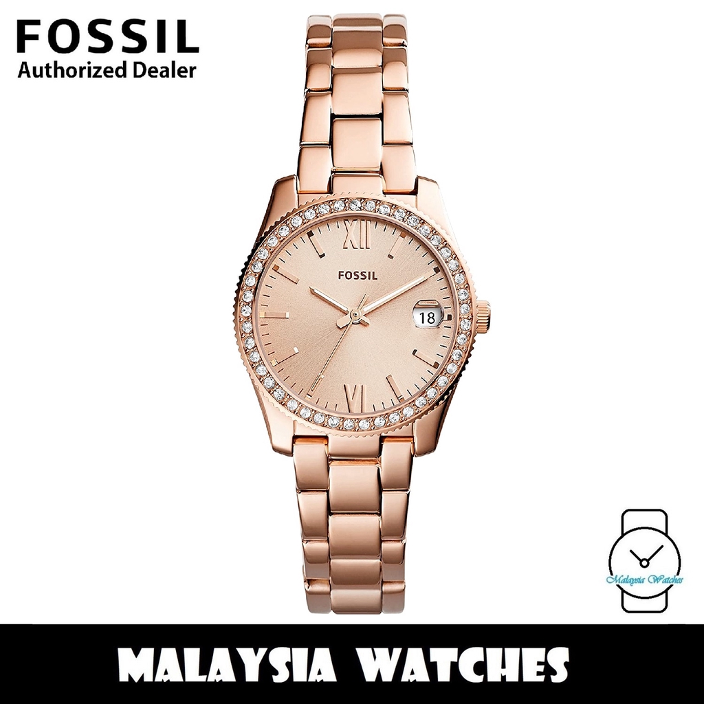 OFFICIAL WARRANTY Fossil Women s ES4318 Scarlette Date Stainless