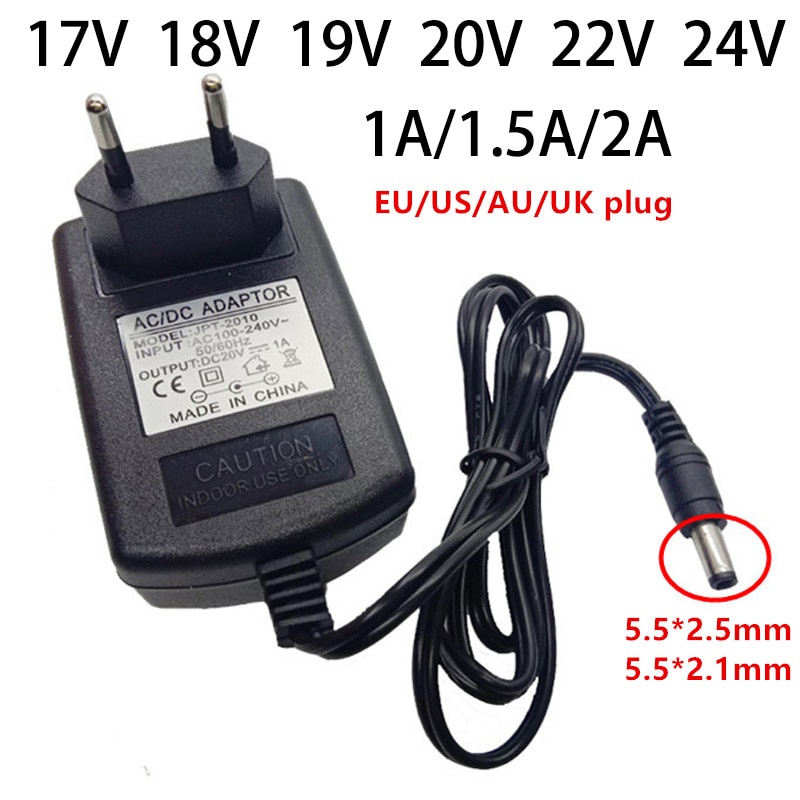 17v 18V 19V 20V 22V 24V Universal Power Adapter EU US UK AU 17 18 19 20 ...