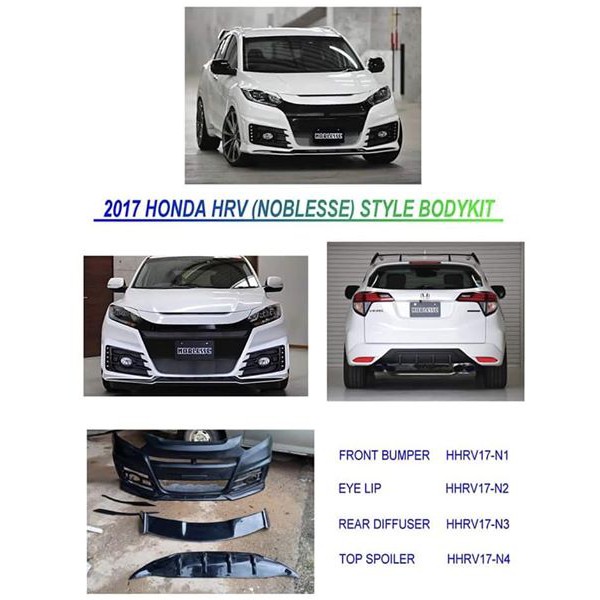 Honda HRV 2014 2015 2016 2017 2018 2019 2020 2021 noblesse bodykit body