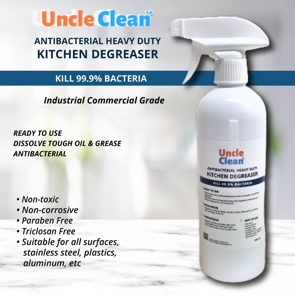 Kitchen Degreaser - Antibacterial Heavy Duty | Uncle Clean | Shopee ...
