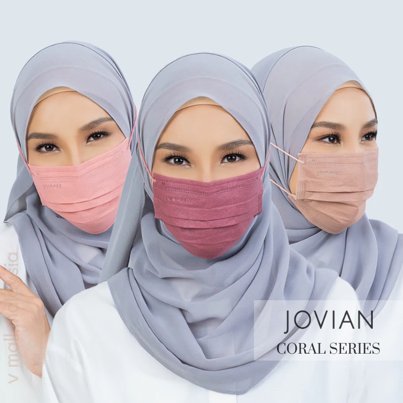 Jovian Headloop Mask Monogram Face Mask Hijab Jovian Mandagie HQ