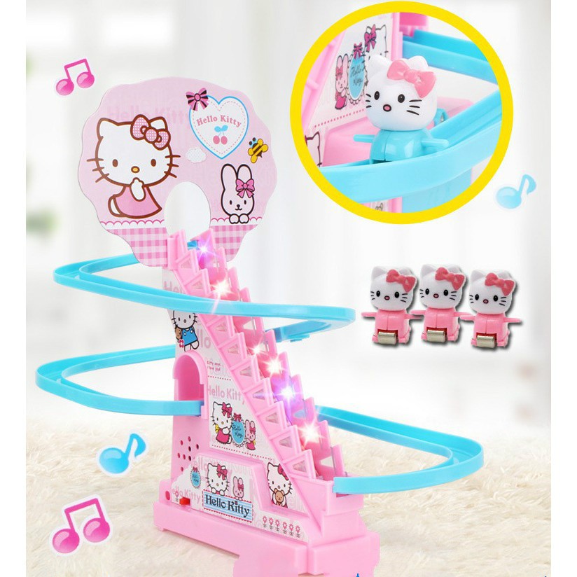 Hello Kitty Race Climbing Stairs Electronic Automatic Flashing Musical ...