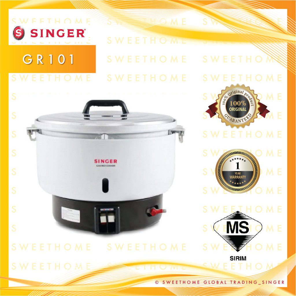Singer Gr101 Commercial Lp Gas Large Big Rice Cooker 10 Liter Ready Stock And Bubble Wrap 4977