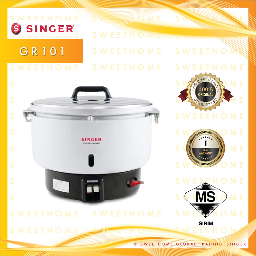 SINGER GR101 Commercial LP Gas Large Big Rice Cooker 10 Liter *READY