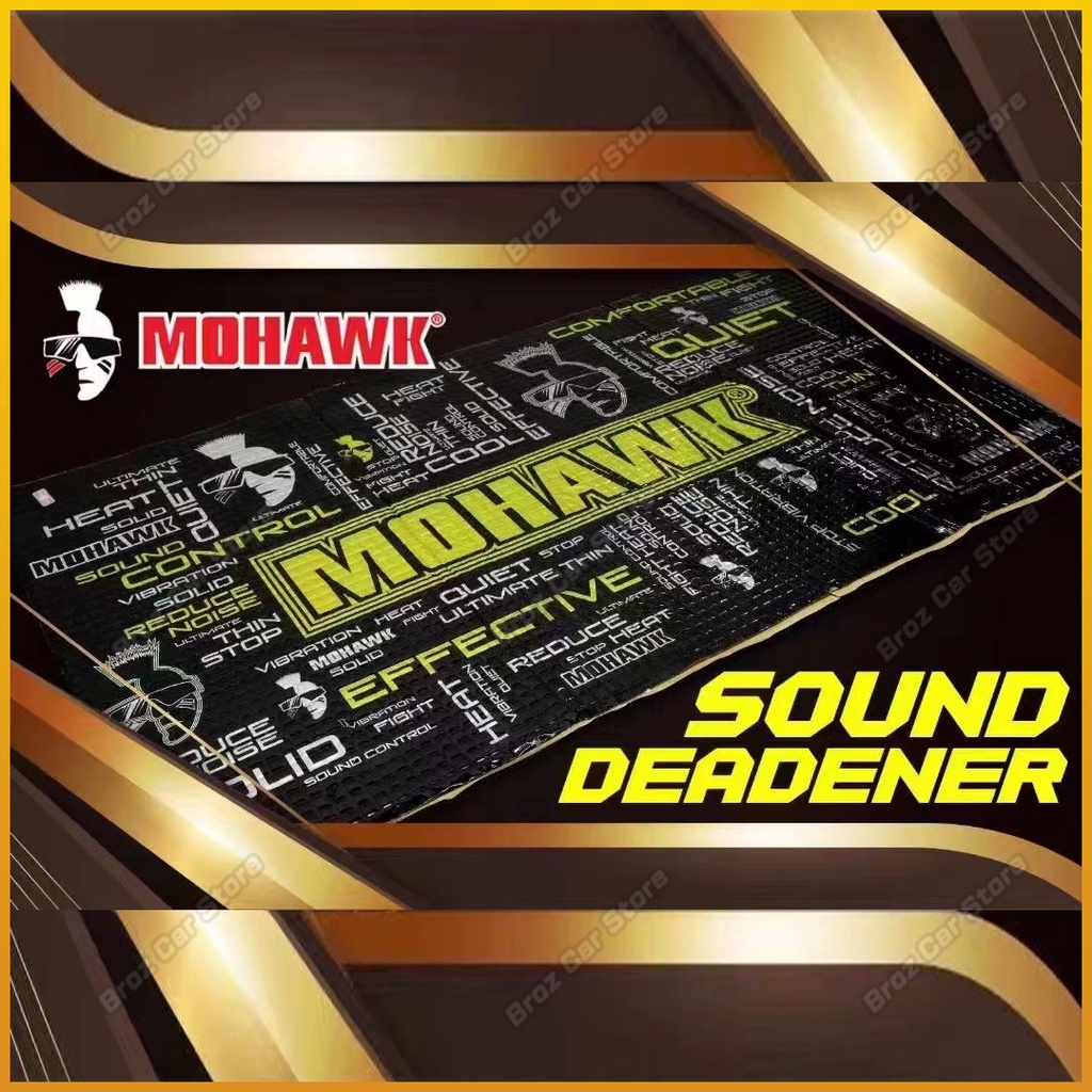🔇ORI MOHAWK Sound Proof Aluminum Noise Damping Insulation Car Silencer ...