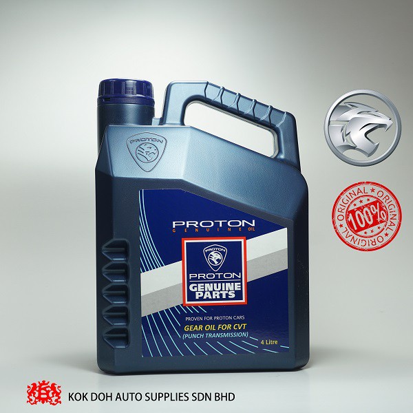[100 ORIGINAL] PROTON CVT GEAR OIL [4L]/YELLOW/ TRANSMISSION FLUID/CVT