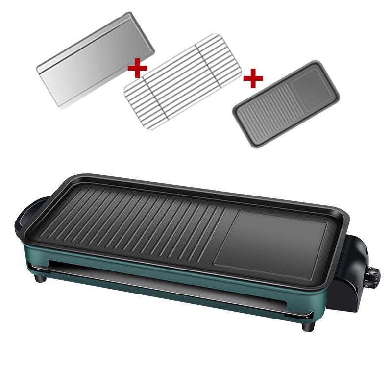 Electric Barbeque BBQ Grill Electric Smokeless BBQ Detachable Pan ...