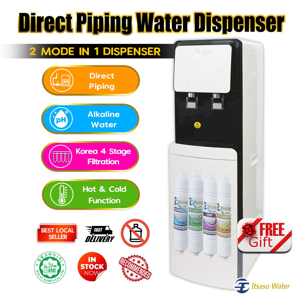 Water Dispenser Hot Cold 4 Layer Itsaso ORP Korea Halal Alkaline Filter ...