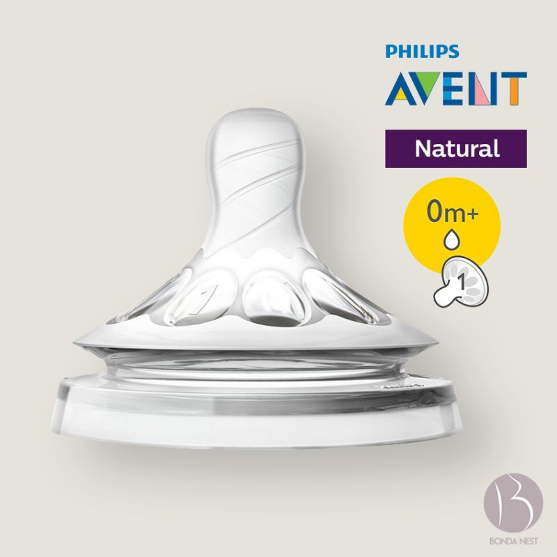 Philips Avent Natural 2 0 Slow Flow Teat For 0m 2 Teats X 1 Pack