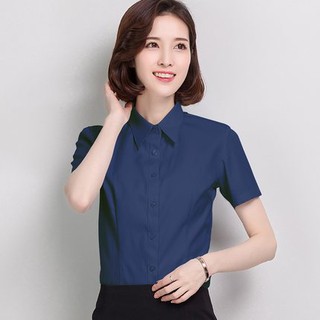 PRDECE Soft Button Up Short Sleeve Shirt for Women Malaysia