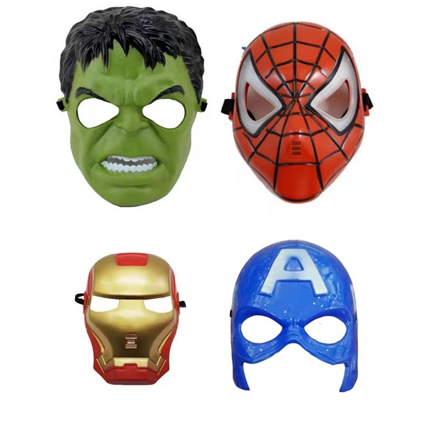 Superhero Mask with LED Light for Kida & Children Spiderman Ironman ...