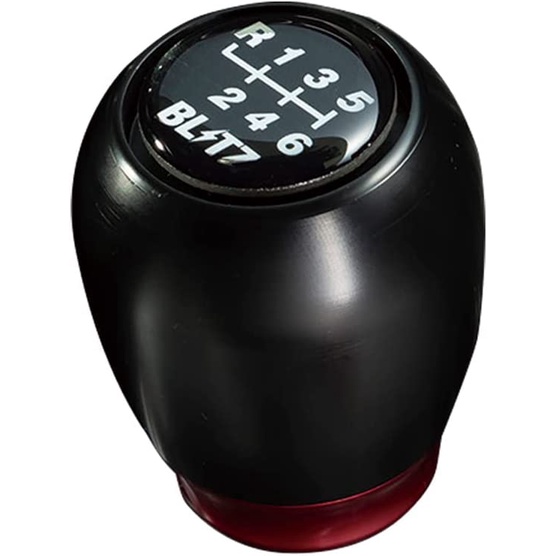 BLITZ GR86 86 Shift Gear Knob for BRZ MT Cars, POM Resin, Black/Red