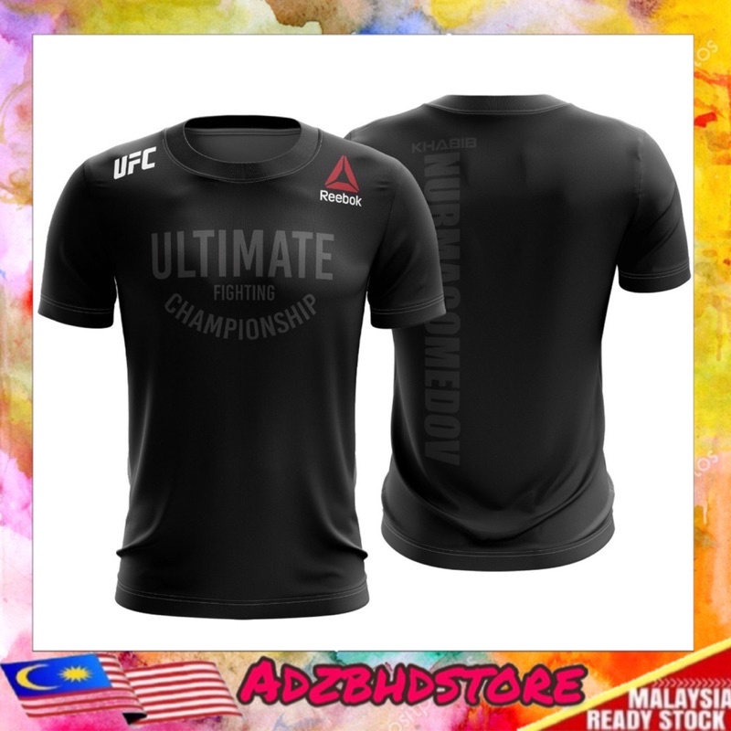 Baju UFC x KHABIB T Shirt Microfiber Ultimate Fighting Championship Khabib Nurmagomedov Shopee Malaysia