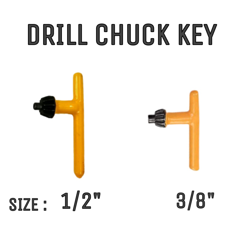 Drill Chuck Key 1/2" & 3/8", SDS Plus Drill Chuck Adaptor 1/2" Shopee