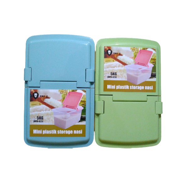Mini Storage Plastic Rice Storage 5KG Mini Rice Box Container Storage ...