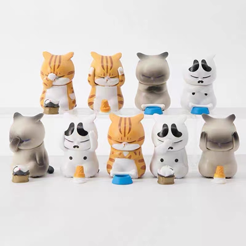 Fictional distressed kitten Oh Nonono Cat Figure 空想 造物 苦恼 小猫 Anak ...