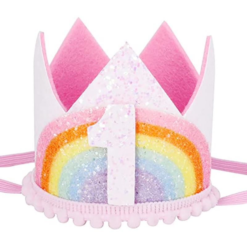 Baby Princess Crown Birthday Hat Socub first birthday party hat for