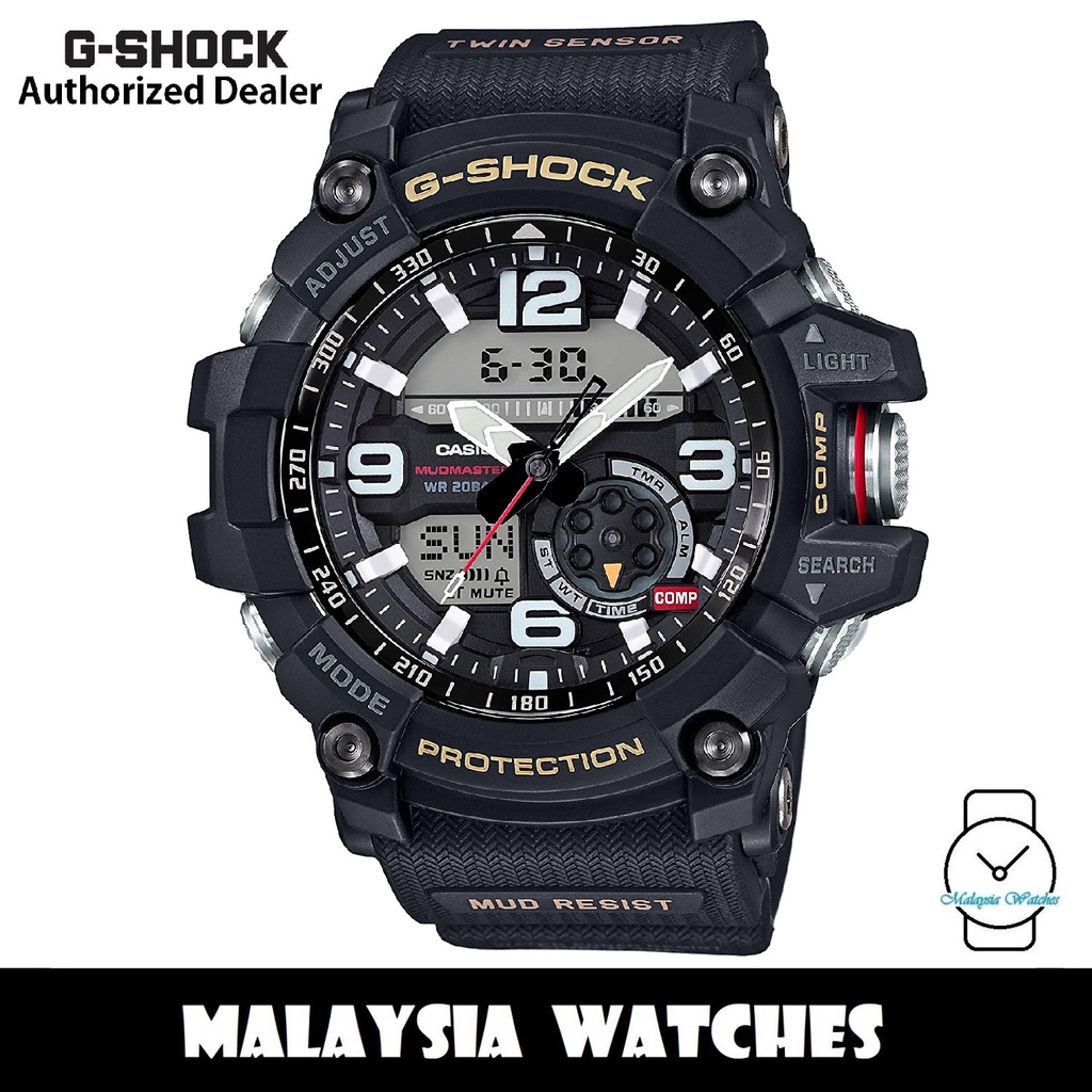  Casio G-Shock Mudmaster Twin Sensor Mens' Sports Watch