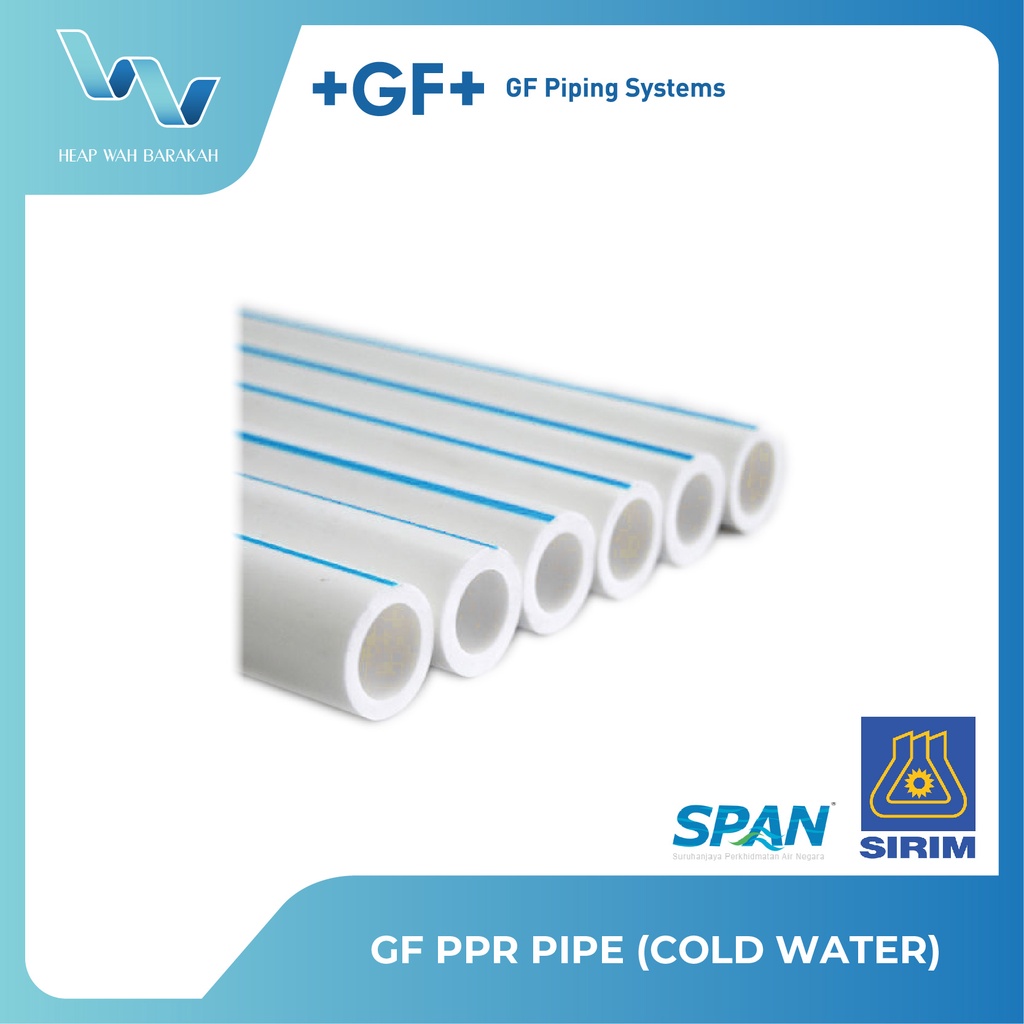 GF PPR PIPE (COLD WATER) 20MM - 40MM (GEORG FISHER) (SIRIM CERTIFIED ...