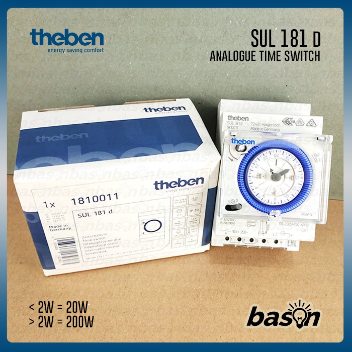 THEBEN SUL 181 D 1810011 - Analog Time Switch | Shopee Malaysia