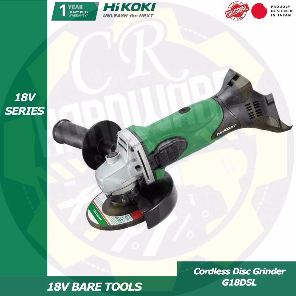 Hitachi G18dsl Hitachi 18v Brushless Grinder HITACHI HIKOKI G18DSL