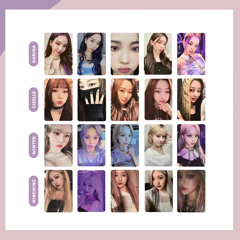 Aespa Girls Winter Deluxe Box Photocard Set 5pcs/set Aespa
