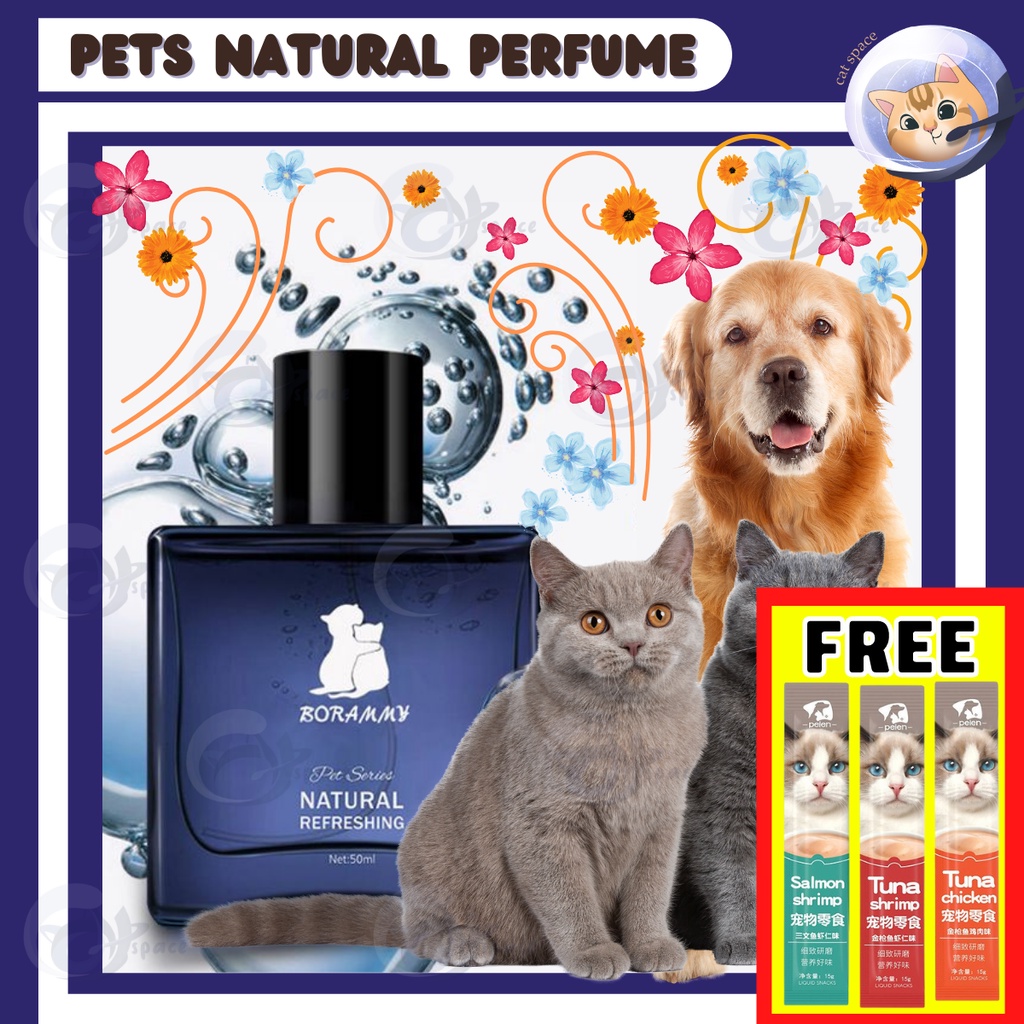【READY STOCK】CAT SPACE Cat Perfume Cat Fragrance Spray 50ML Pet perfume Pewangi kucing Spray
