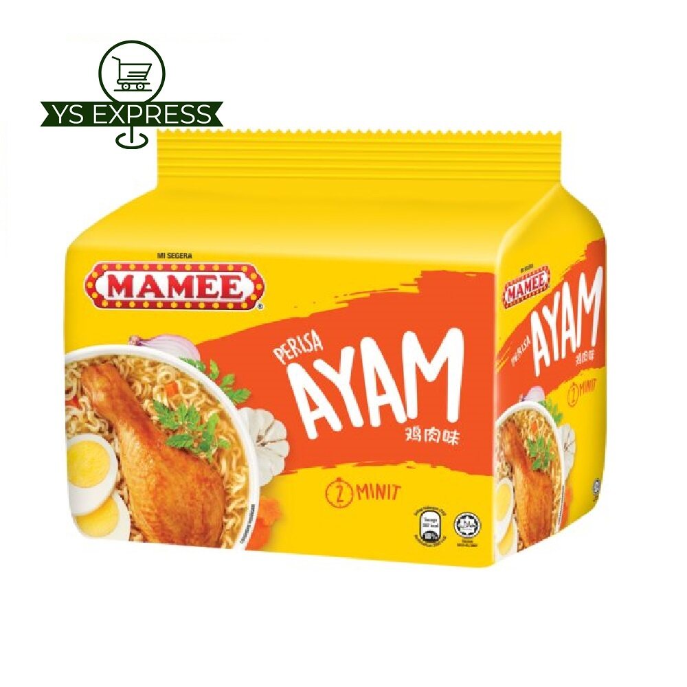 MAMEE Instant Noodle Chicken 5's X 79g - Mi Segera Perisa Ayam | Shopee ...