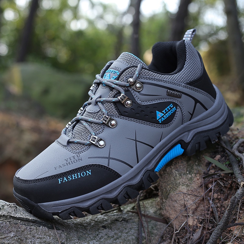 YITU Men s Outdoor Hiking Shoes Non slip Waterproof Climbing Shoes Size 39 47