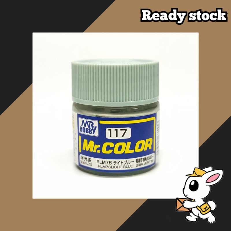 [Ready stock] Mr Hobby Color C117 Semi Gloss RLM78 Light Blue Gray 10ml ...