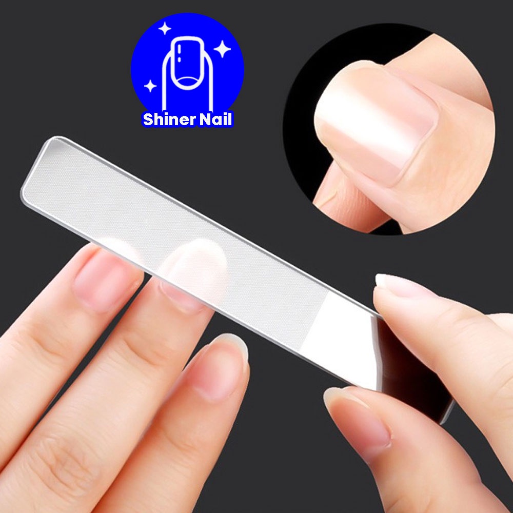 Nano Pengilat Kuku Kaca Glass Nail File Polishing Transparent Buffer ...