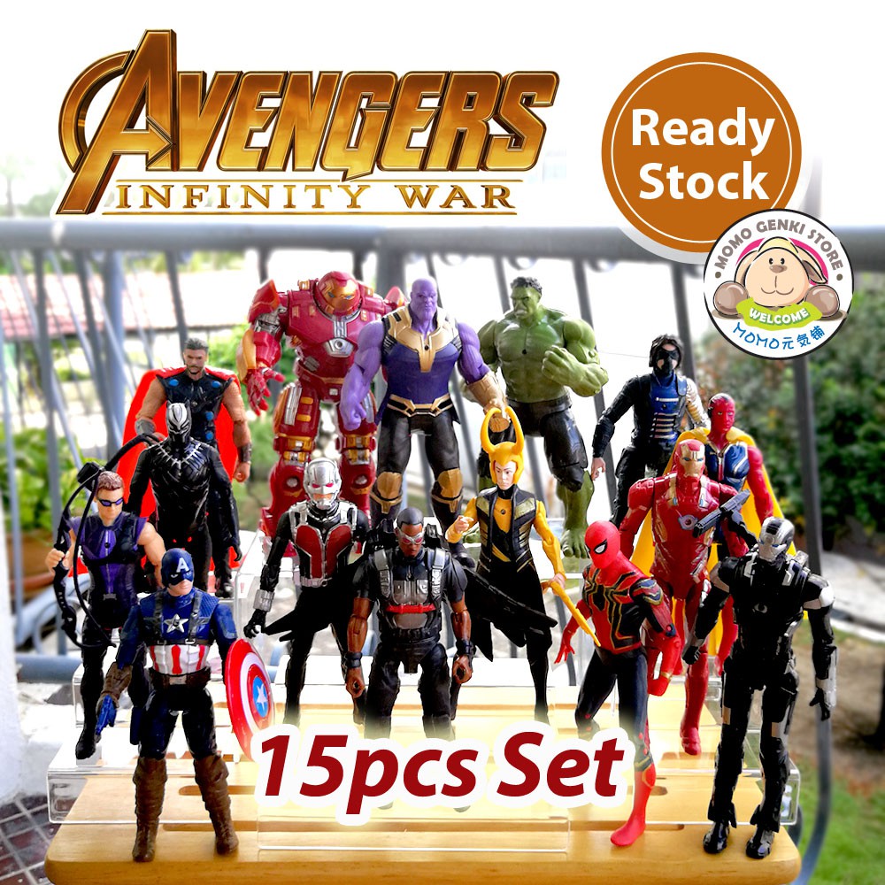 Avengers Infinity War Iron Man Captain America Action Figures Toy 15pcs Set Shopee Malaysia