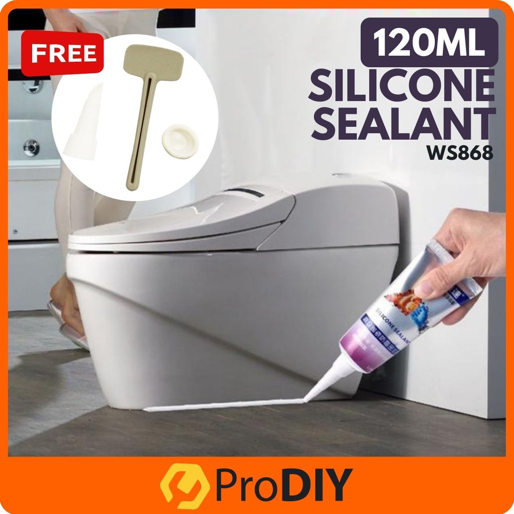 120ML WS868 Silicone Sealant Kitchen Sink Waterproof AntiFungal AntiDarkening Edge Sealing