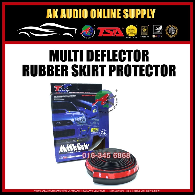 CAR MultiDeflector Diffuser Skirt Lips Skirting Rubber Multi Deflector