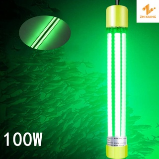 IP68 waterproof underwater led fishing light 20w 100w LED fish hunting  Night Fish Gathering light