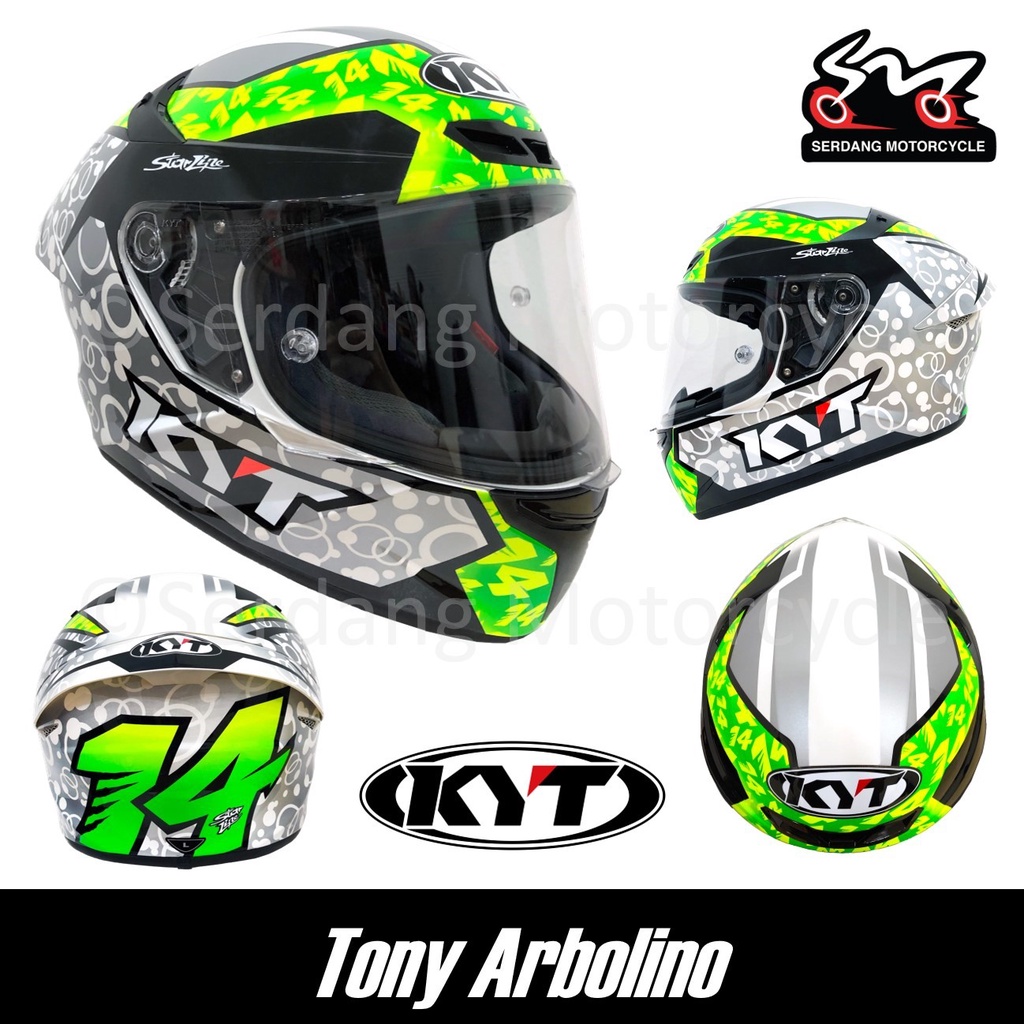 KYT TT-Course Full Face Helmet TT Course Topi Keledar | Shopee Malaysia