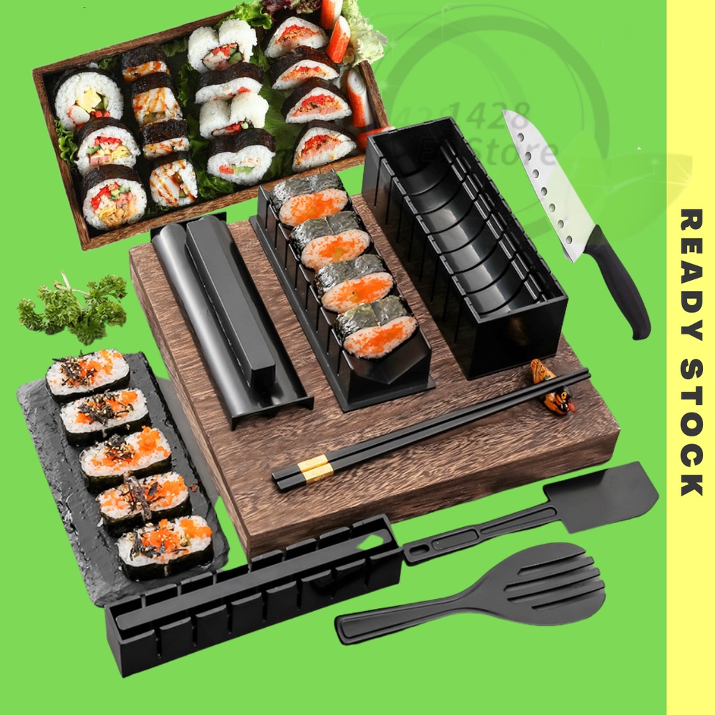 11 pcs Sushi Maker Sushi Mould Set Sushi Kit Acuan Sushi Sushi Mold Set ...