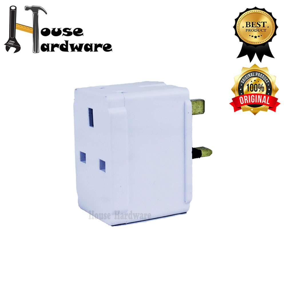 13A 3 Pin 3 Way Multi Socket Adapter Plug Shopee Malaysia