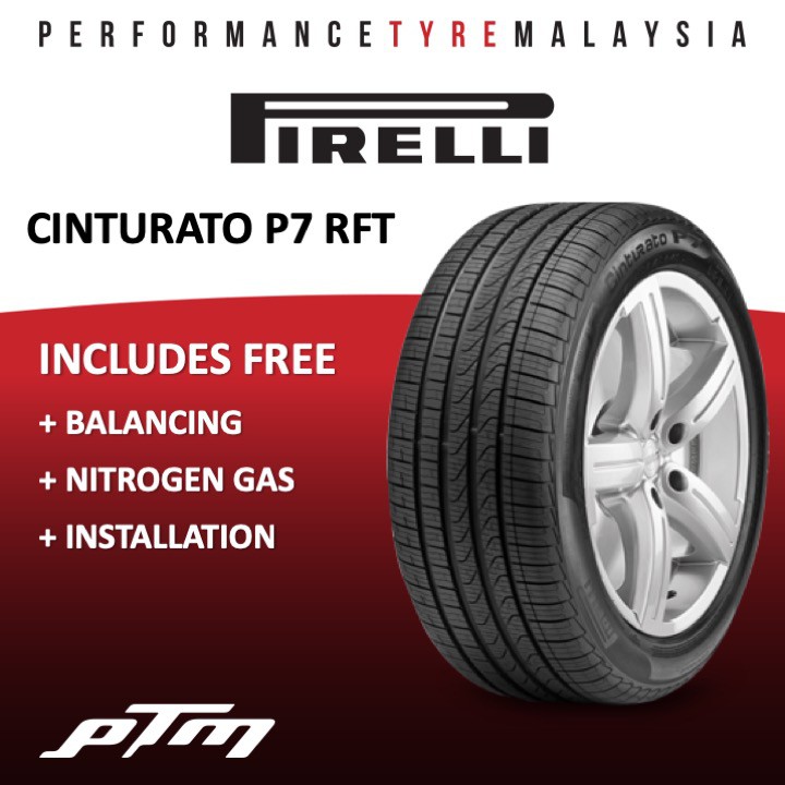 Pirelli Cinturato P7 & P7 (C2) Run Flat RFT 17 18 19 inch Tyre Tire Tayar (FREE INSTALLATION