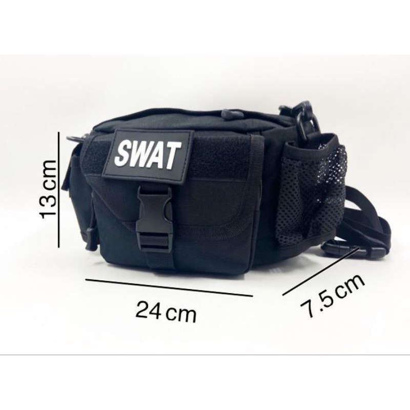 [Ready Stock] SWAT Waist Bag Travel Casual Camping Hiking Pouch Bag Men