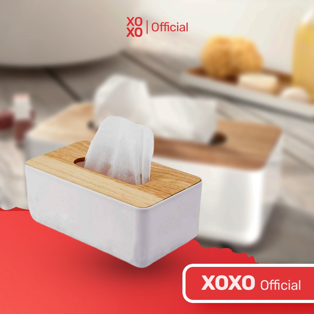 KAYU Wooden Tissue Box Aesthetic Tissue Box Solid Rectangle Wooden