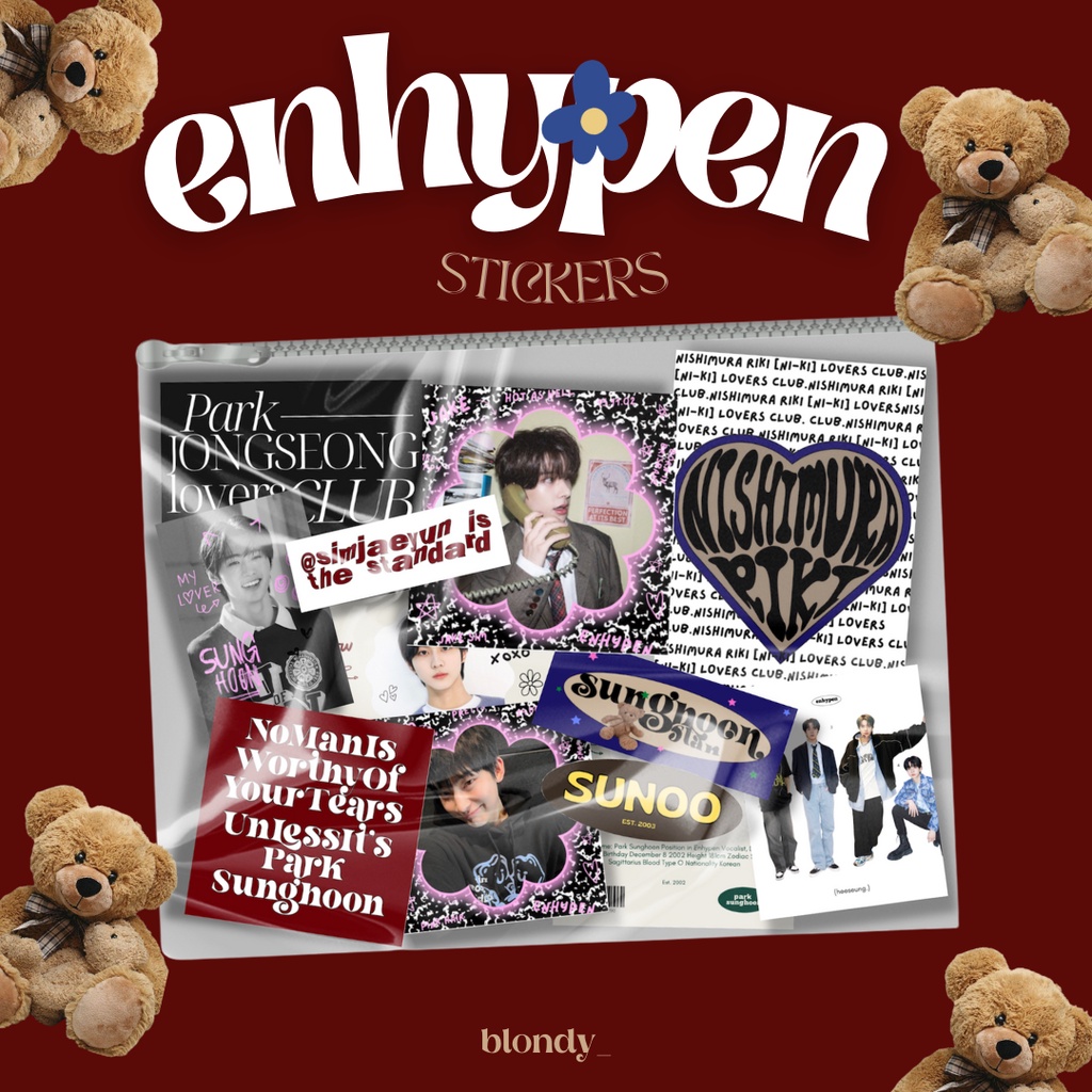 ENHYPEN MEMBERS SET STICKERS | Shopee Malaysia