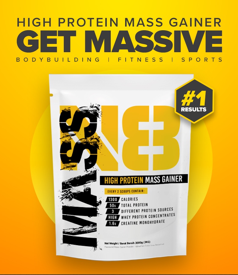 N8 Mass Gainer 3kg (6.72lbs) | Halal Lean Mass Gainer Gourmet Tasty ...