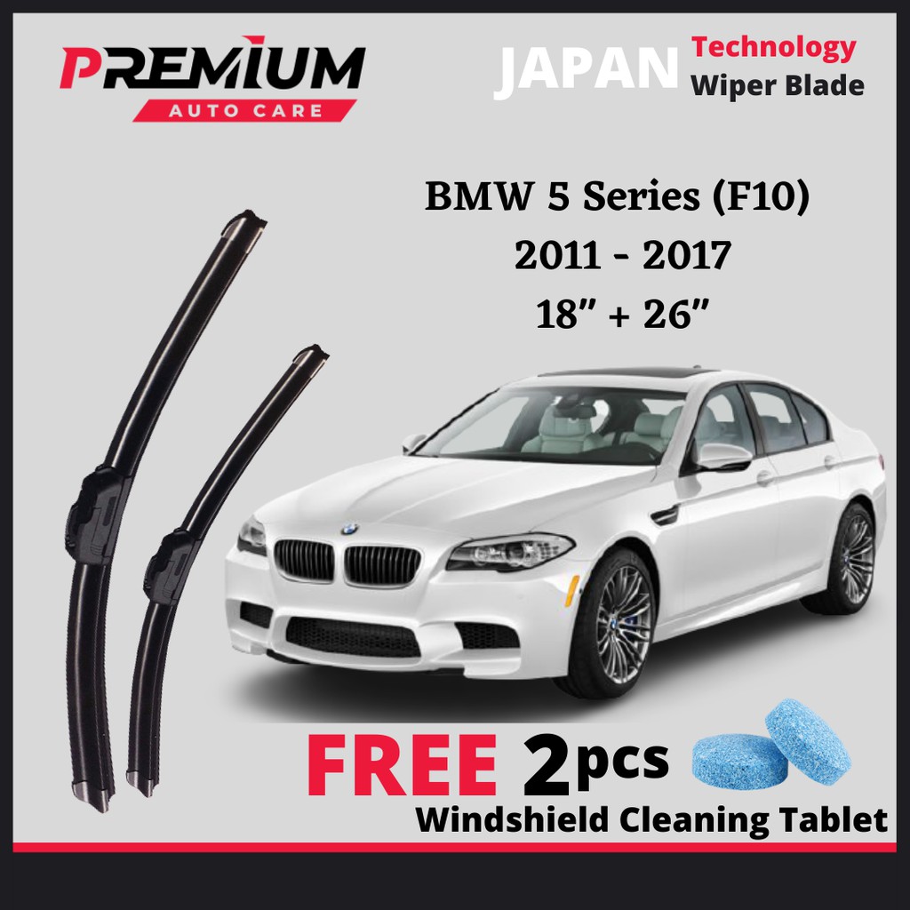 🔥 BMW 5 Series F10 [2011-2017] PREMIUM RUBBER WIPER BLADE JAPAN ...