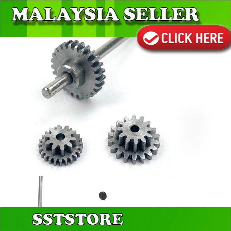 Metal Transmission Gear with D Axis Gearbox Steel Gears Set for WPL D12 ...